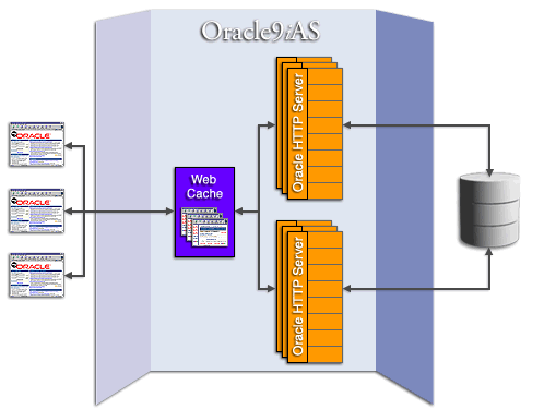 Web cache returning cached pages to clients