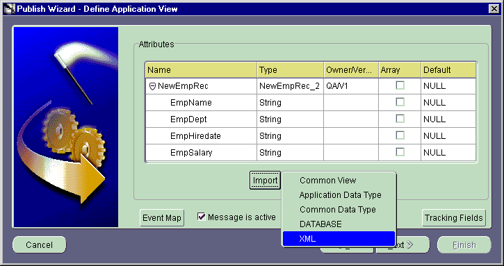 Text description of DefAppView.gif follows.