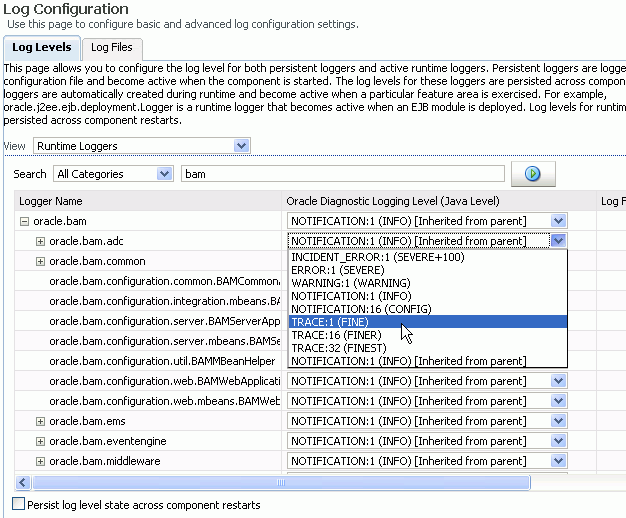 Description of bam_log_config.gif follows