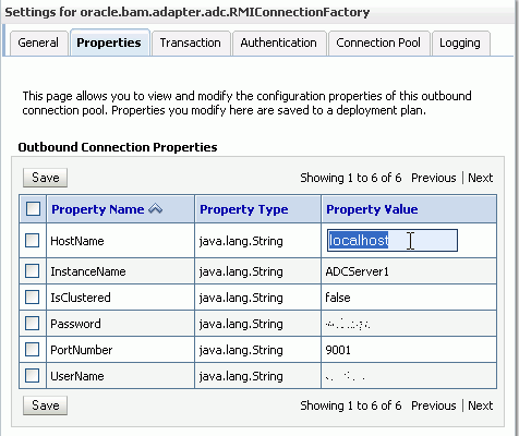 Description of bam_wls_connpoolprop_rmi.gif follows