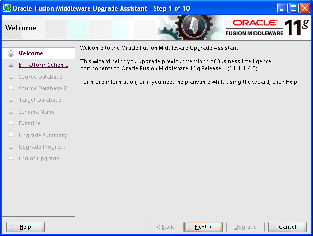 welcome screen