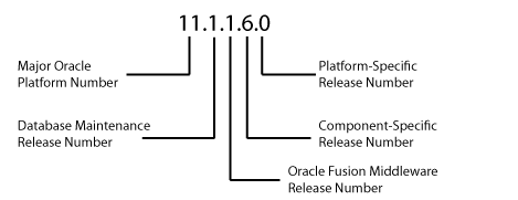 Example of an Oracle Release Number