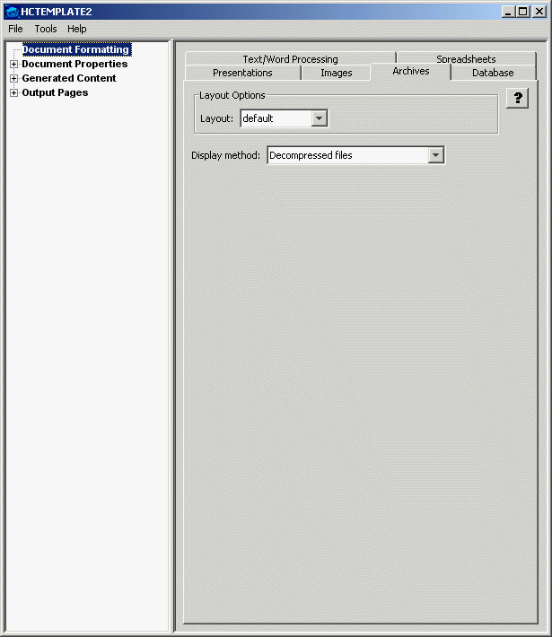 Select Preview Document Dialog