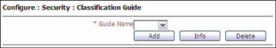 Text describes the Configure Classification Guide Page.