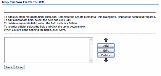 Surrounding text describes the Map Custom Fields Page.