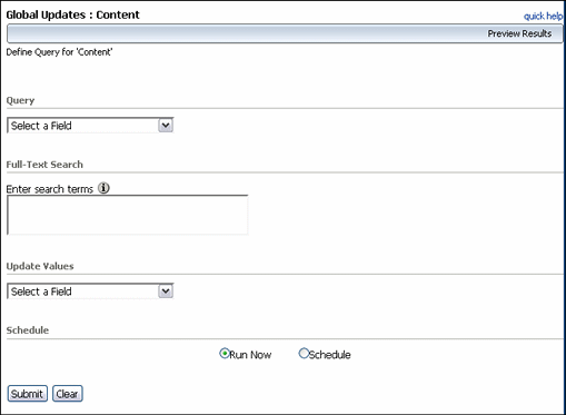 Surrounding text describes the Define Query Page.