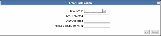 Surrounding text describes the Final Result Dialog.