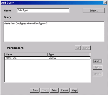 Surrounding text describes Add Query screen.