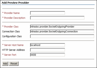 Surrounding text describes Add Preview Provider screen.