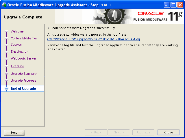 welcome screen