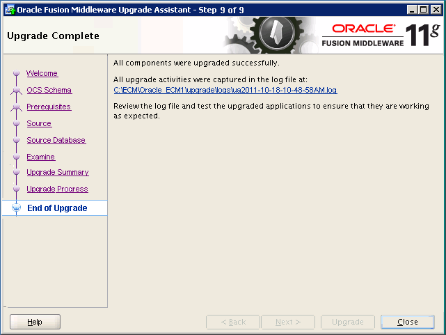 welcome screen