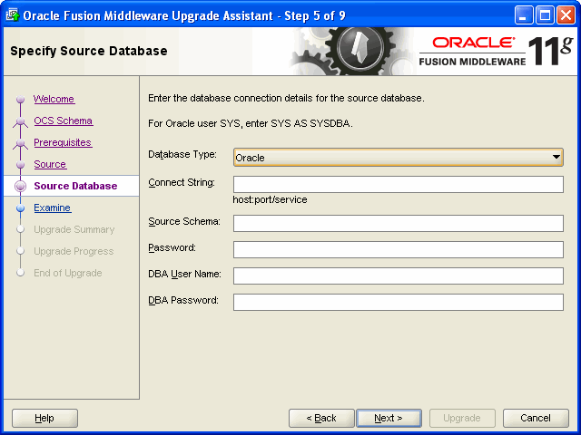 welcome screen