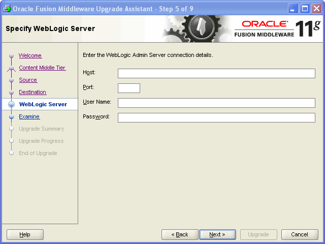 welcome screen