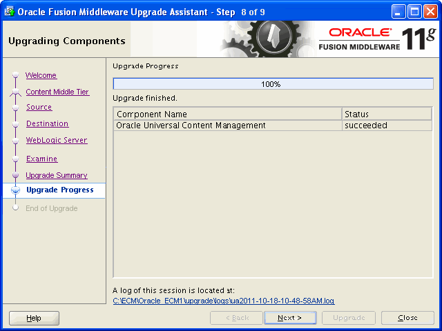 welcome screen