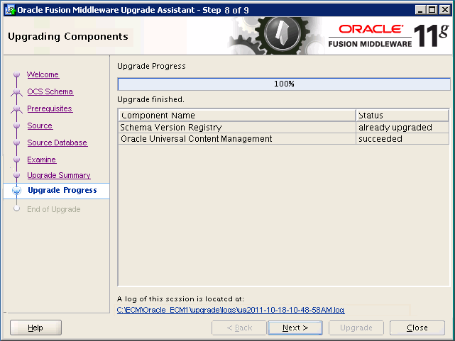 welcome screen