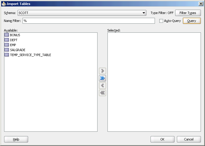 import tables