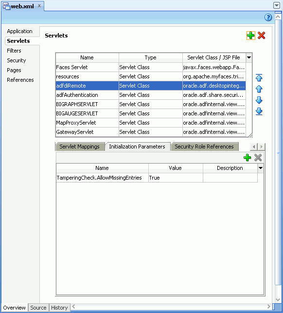 Shows how to enable missing metadata entries In JDev