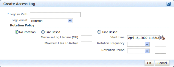 Access log format page