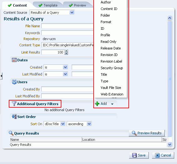 Identifying Content Type Properties