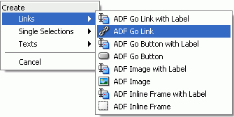 JDeveloper Context Menu