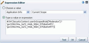 Specifying the Expression Builder statement