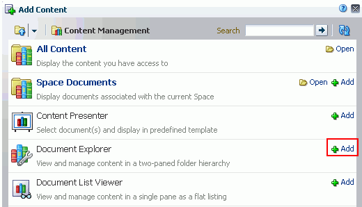 Adding a Content Task Flow