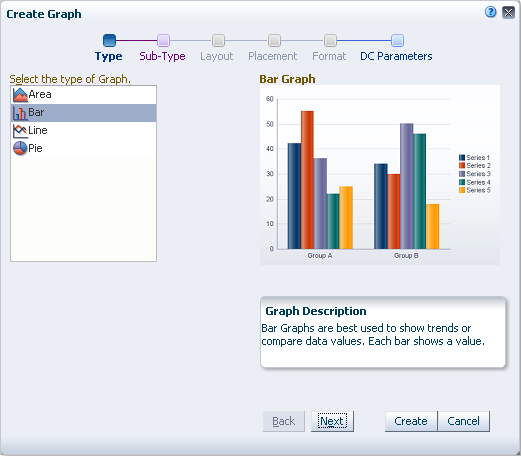 Create Graph - Type page