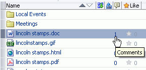 Comments Column in Documents Task Flow