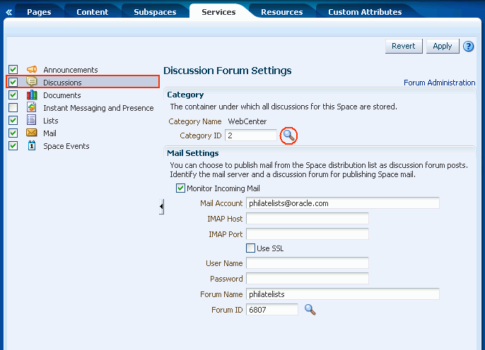 Specifying Where Discussions are Stored: Multiple Forums