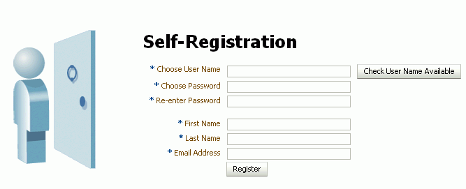 Self-Registration page