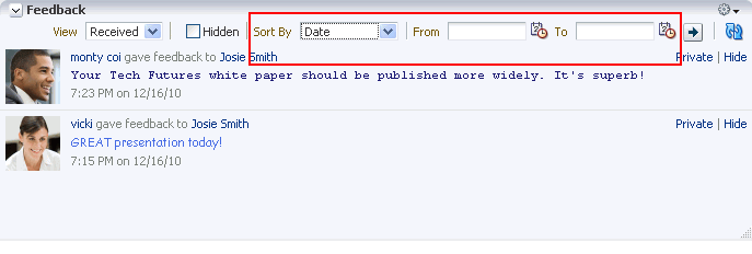 Sort By date range fields