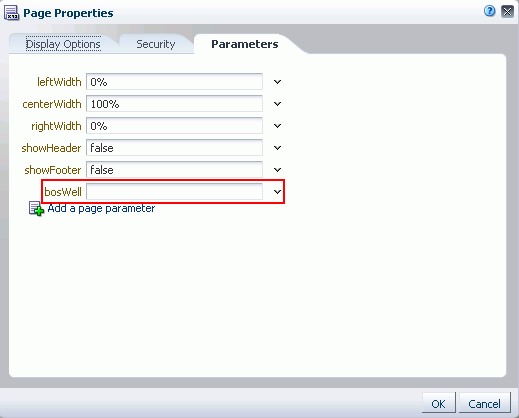 A new parameter (bosWell) on the Parameters tab