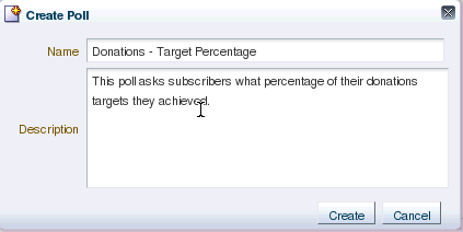 Create Poll Dialog