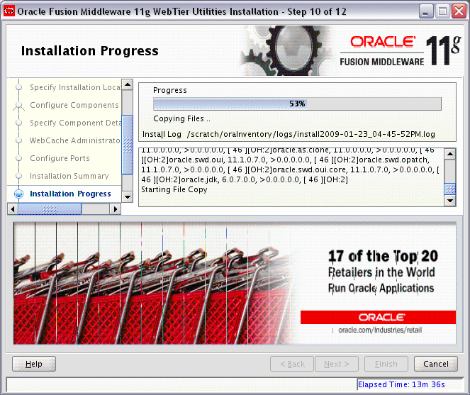 welcome screen