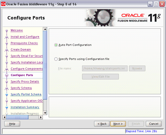 welcome screen
