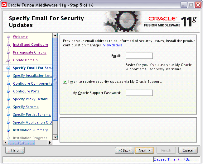 welcome screen
