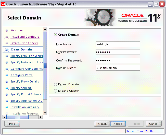 welcome screen