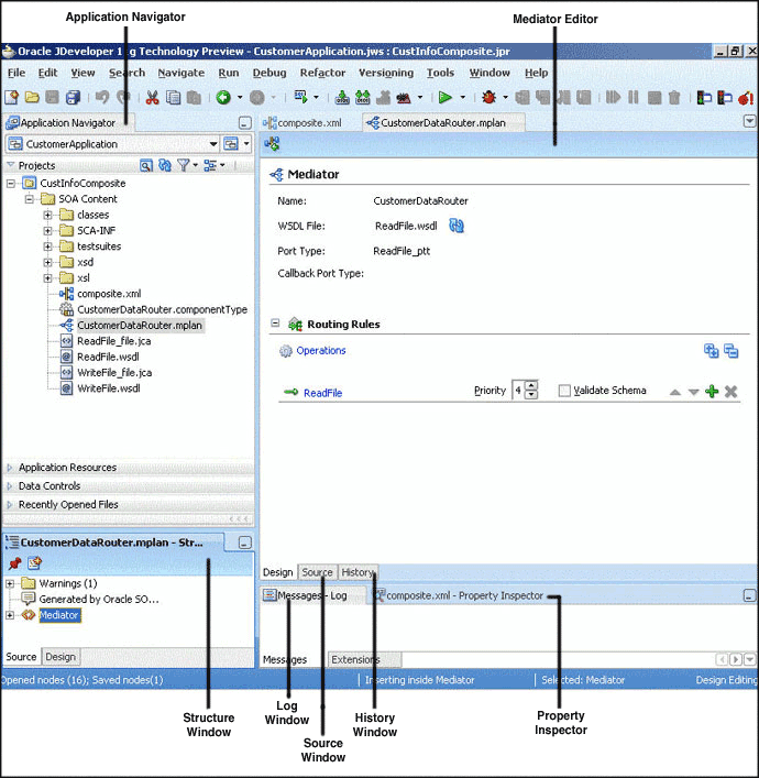 Mediator Editor Window