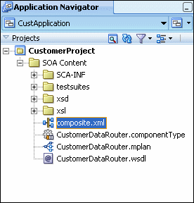Mediator Files in Application Navigator