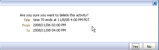 Delete Activity Dialog