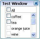 Panel window component illustrated.