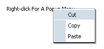 output text and popup
