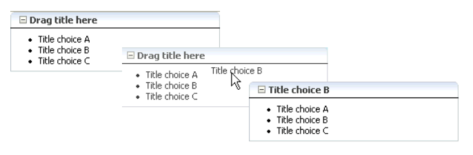 You can drag and drop an attribute value