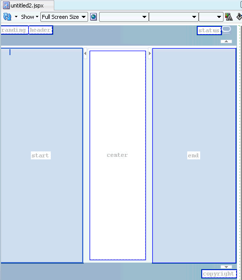 Oracle Three Column Layout template