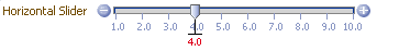 Horizontal inputSlider