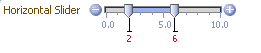 Horizontal inputRangeSlider
