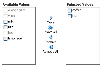 selectManyShuttle component