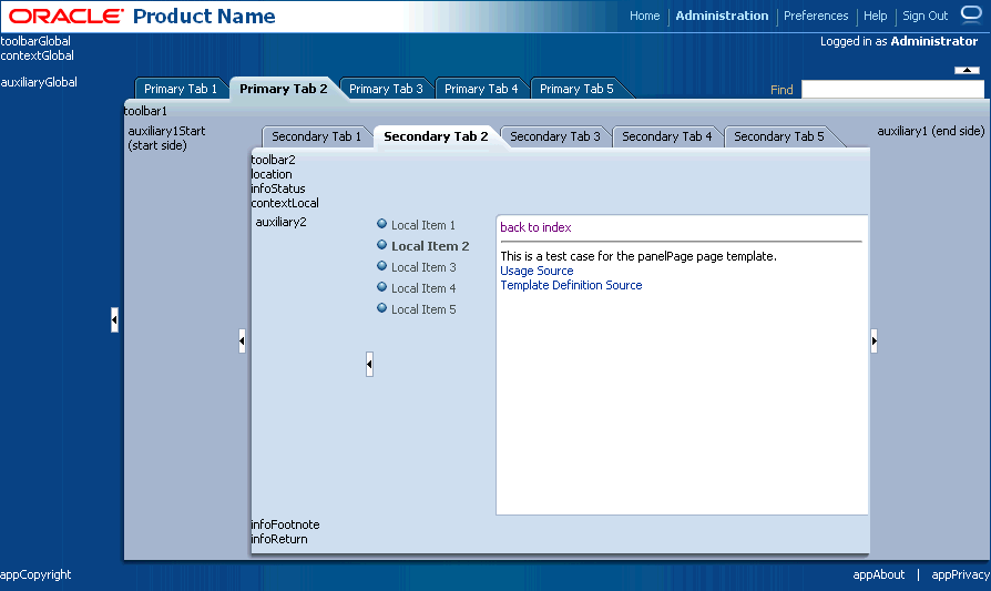 panelPage template