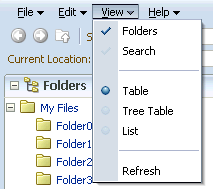 Similar menu items grouped together
