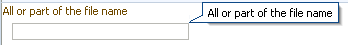 Instruction text displayed for input text component